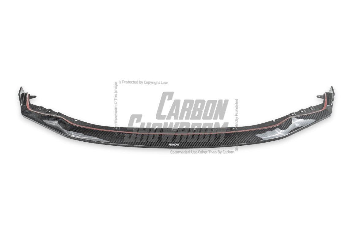 BMW M3 G80 G81 2021-ON & M4 G82 G83 2021-ON With Aftermarket Parts - Front Lip & Upper Lip Trim Replacement Pre-preg Carbon Fiber from Karbel Carbon