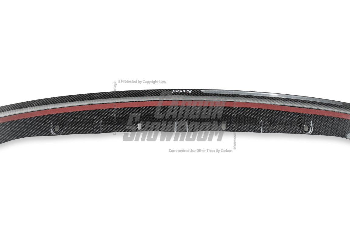 BMW M3 G80 G81 2021-ON & M4 G82 G83 2021-ON With Aftermarket Parts - Front Lip & Upper Lip Trim Replacement Pre-preg Carbon Fiber from Karbel Carbon