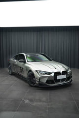 BMW M3 G80 G81 2021-ON & M4 G82 G83 2021-ON With Aftermarket Parts - Front Lip & Upper Lip Trim Replacement Pre-preg Carbon Fiberfrom Karbel Carbon