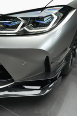 BMW M3 G80 G81 2021-ON & M4 G82 G83 2021-ON With Aftermarket Parts - Front Lip & Upper Lip Trim Replacement Pre-preg Carbon Fiberfrom Karbel Carbon