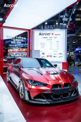 BMW M3 G80 G81 & M4 G82 G83 2021-ON with Aftermarket Parts - X Hood Dry Pre-preg Carbon Fiber from Karbel Carbon