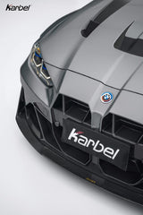 BMW M3 G80 G81 & M4 G82 G83 2021-ON with Aftermarket Parts - X Front Kidney Grill Dry Pre-preg Carbon Fiber from Karbel Carbon