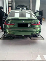 BMW M3 G80 2021-ON & 3 Series 330i M340i G20 (Fits Both Pre-LCI & LCI) 2019-ON with Aftermarket Parts - V2 Style Rear Spoiler Carbon Fiber from Karbel Carbon
