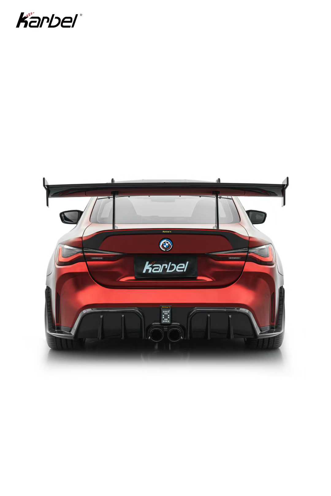 BMW M4 G82 2021-ON &amp; 4 Series G22 430i M440i 2020-ON with Aftermarket Parts - X Rear Trunk Dry Pre-preg Carbon Fiber from Karbel Carbon