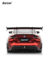 BMW M4 G82 2021-ON &amp; 4 Series G22 430i M440i 2020-ON with Aftermarket Parts - X Rear Trunk Dry Pre-preg Carbon Fiber from Karbel Carbon