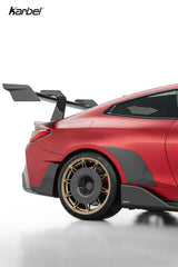 BMW M4 G82 G83 2021-ON with Aftermarket Parts - X Side Skirts Dry Pre-preg Carbon Fiber from Karbel Carbon