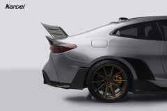 BMW M4 G82 G83 2021-ON with Aftermarket Parts - X V2 Rear Bumper Set Dry Pre-preg Carbon Fiber from Karbel Carbon