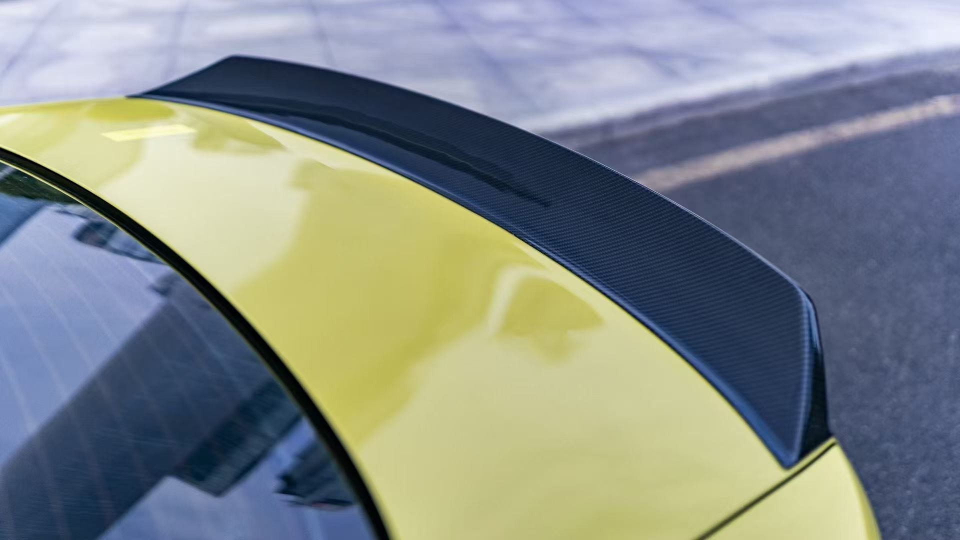 BMW M4 G82 2021-ON & 4 Series G22 430i M440i 2020-ON with Aftermarket Parts - Carbon Fiber Rear Spoiler from Karbel Carbon