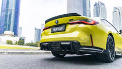 BMW M4 G82 / G83 2021-ON with Aftermarket Parts - Rear Diffuser & Canards Carbon Fiber from Karbel Carbon