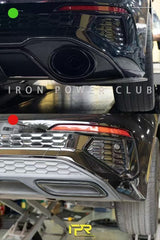 Audi S3 A3 S-line (with s-line bumper) 8Y 2021 2022 2023 2024 with Aftermarket Parts - Rear Diffuser Pre-preg Carbon Fiber from Karbel Carbon