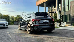 Audi S3 A3 8Y 2021 2022 2023 2024 with Aftermarket Parts - Rear Roof Spoiler Pre-preg Carbon Fiber from Karbel Carbon