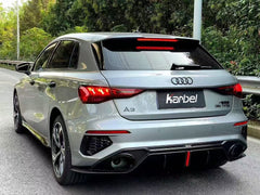 Audi S3 A3 8Y 2021 2022 2023 2024 with Aftermarket Parts - Rear Roof Spoiler Pre-preg Carbon Fiber from Karbel Carbon