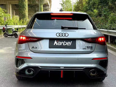 Audi S3 A3 8Y 2021 2022 2023 2024 with Aftermarket Parts - Rear Roof Spoiler Pre-preg Carbon Fiber from Karbel Carbon