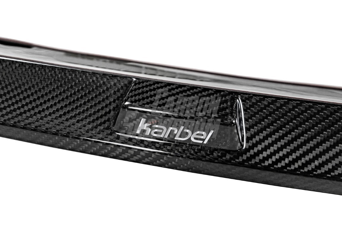 BMW X3 (with M-package bumper) G01 Pre-LCI 2019-2021 & X4 (with M-package bumper) G02 Pre-LCI 2019 2020 2021 with Aftermarket Parts - Front Lip Pre-preg Carbon Fiber from Karbel Carbon