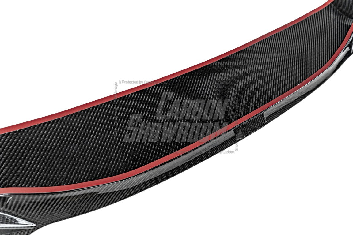 BMW X3 (with M-package bumper) G01 Pre-LCI 2019-2021 & X4 (with M-package bumper) G02 Pre-LCI 2019 2020 2021 with Aftermarket Parts - Front Lip Pre-preg Carbon Fiber from Karbel Carbon