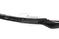 BMW X3 (with M-package bumper) G01 Pre-LCI 2019-2021 & X4 (with M-package bumper) G02 Pre-LCI 2019 2020 2021 with Aftermarket Parts - Front Lip Pre-preg Carbon Fiber from Karbel Carbon