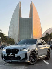 BMW X3M X3MC F97 LCI 2022-ON & X4M X4MC F98 LCI 2022-ON with Aftermarket Parts - Front Lip Pre-preg Carbon Fiber from Karbel Carbon