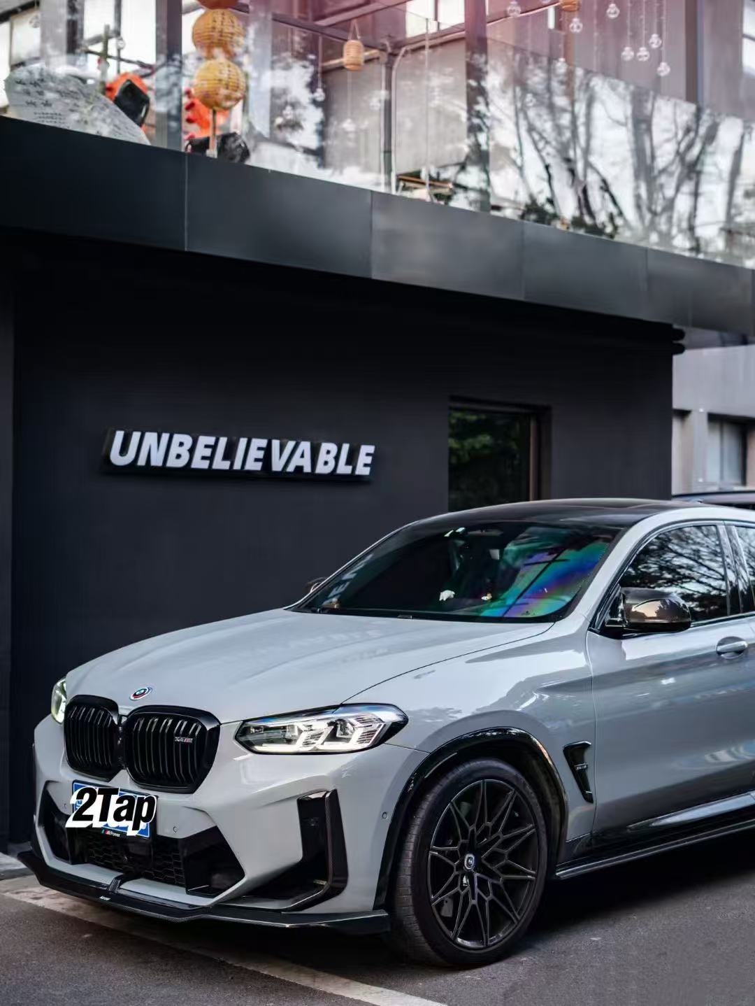 BMW X3M X3MC F97 LCI 2022-ON & X4M X4MC F98 LCI 2022-ON with Aftermarket Parts - Front Lip Pre-preg Carbon Fiber from Karbel Carbon