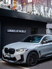 BMW X3M X3MC F97 LCI 2022-ON & X4M X4MC F98 LCI 2022-ON with Aftermarket Parts - Front Lip Pre-preg Carbon Fiber from Karbel Carbon