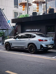 BMW X4M X4MC F98 (Fits Both Pre-LCI & LCI) 2019 2020 2021 2022 2023 2024 & X4 G02 (Fits Both Pre-LCI & LCI) 2019 2020 2021 2022 2023 2024 with Aftermarket Parts - Rear Roof Spoiler Pre-preg Carbon Fiber from Karbel Carbon