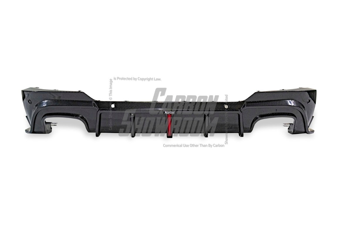 BMW X4 G02 Pre-LCI 2019 2020 2021 with Aftermarket Parts - Rear Diffuser & Canards Pre-preg Carbon Fiber from Karbel Carbon
