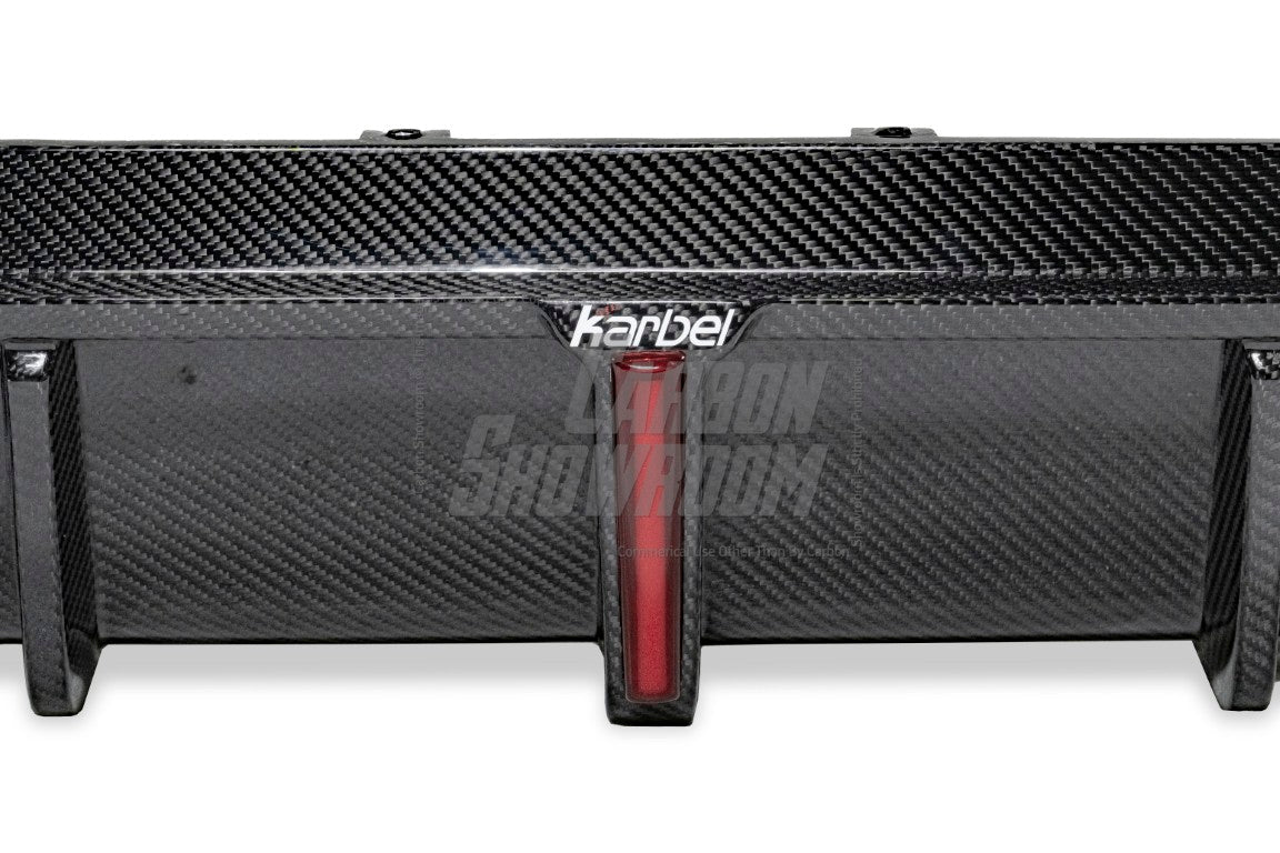 BMW X4 G02 Pre-LCI 2019 2020 2021 with Aftermarket Parts - Rear Diffuser & Canards Pre-preg Carbon Fiber from Karbel Carbon