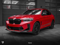 BMW X3M X3MC F97 LCI 2022-ON & X4M X4MC F98 LCI 2022-ON with Aftermarket Parts - Upper Valences Pre-preg Carbon Fiber from Karbel Carbon