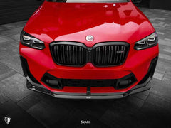 BMW X3M X3MC F97 LCI 2022-ON & X4M X4MC F98 LCI 2022-ON with Aftermarket Parts - Upper Valences Pre-preg Carbon Fiber from Karbel Carbon
