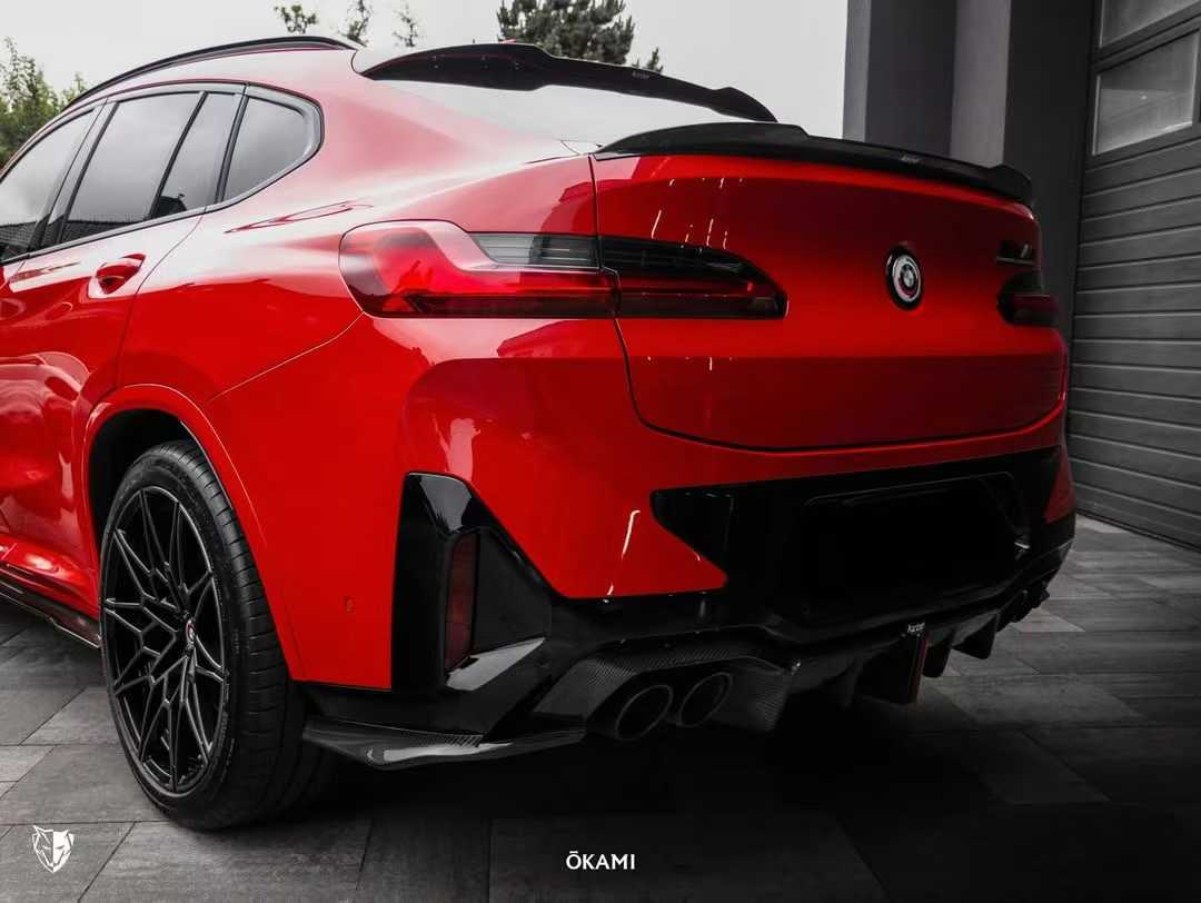 BMW X4M X4MC F98 (Fits Both Pre-LCI & LCI) 2019-ON & X4 G02 (Fits Both Pre-LCI & LCI) 2019-ON with Aftermarket Parts - Rear Spoiler Pre-preg Carbon Fiber from Karbel Carbon