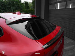 BMW X4M X4MC F98 (Fits Both Pre-LCI & LCI) 2019 2020 2021 2022 2023 2024 & X4 G02 (Fits Both Pre-LCI & LCI) 2019 2020 2021 2022 2023 2024 with Aftermarket Parts - Rear Roof Spoiler Pre-preg Carbon Fiber from Karbel Carbon