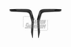 BMW X3M X3MC F97 LCI 2022-ON & X4M X4MC F98 LCI 2022-ON with Aftermarket Parts - Upper Valences Pre-preg Carbon Fiber from Karbel Carbon