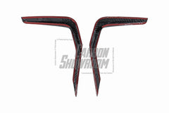 BMW X3M X3MC F97 LCI 2022-ON & X4M X4MC F98 LCI 2022-ON with Aftermarket Parts - Upper Valences Pre-preg Carbon Fiber from Karbel Carbon