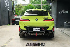 BMW X4M X4MC F98 (Fits Both Pre-LCI & LCI) 2019 2020 2021 2022 2023 2024 & X4 G02 (Fits Both Pre-LCI & LCI) 2019 2020 2021 2022 2023 2024 with Aftermarket Parts - Rear Roof Spoiler Pre-preg Carbon Fiber from Karbel Carbon