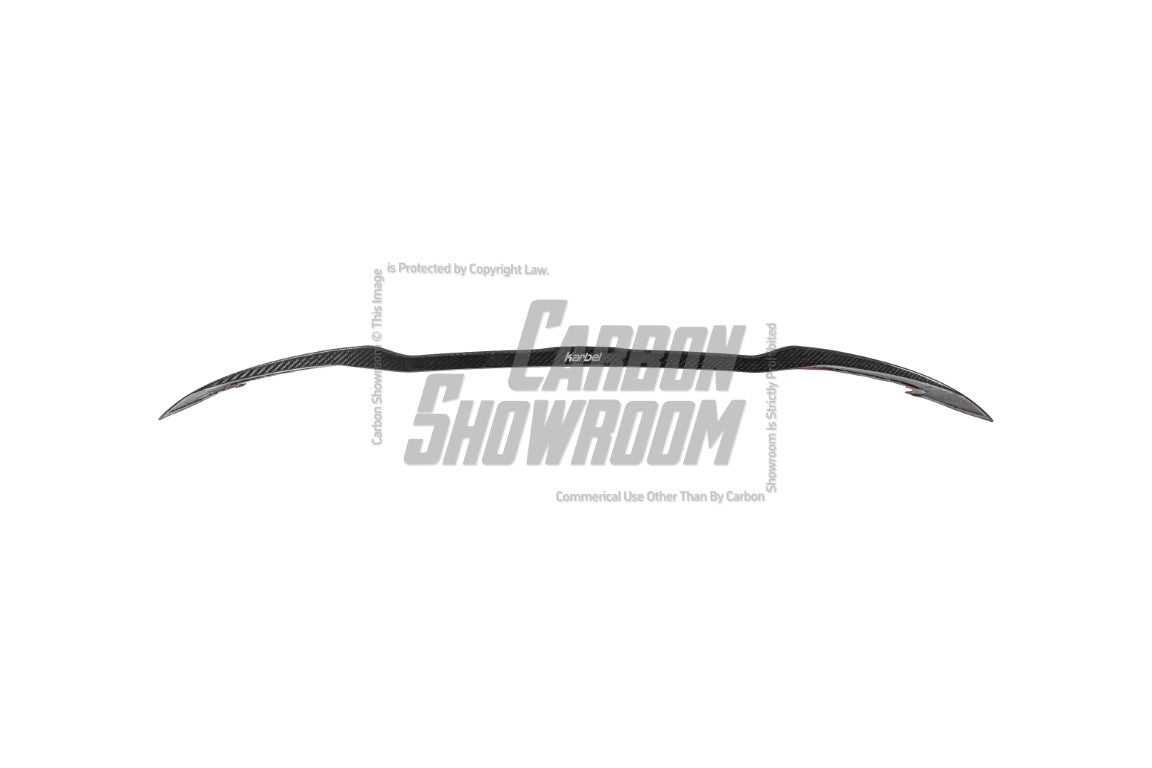BMW X4M X4MC F98 (Fits Both Pre-LCI & LCI) 2019 2020 2021 2022 2023 2024 & X4 G02 (Fits Both Pre-LCI & LCI) 2019 2020 2021 2022 2023 2024 with Aftermarket Parts - Rear Roof Spoiler Pre-preg Carbon Fiber from Karbel Carbon