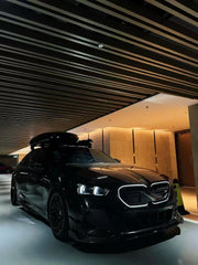BMW i5 xDrive40 / i5 eDrive40 (with M-package bumper, does not fit base mode) / i5 M60 G60 G61 2024 & 5 Series 540i xDrive / 530i xDrive / 530i (with M-package bumper, does not fit base model) / 550e xDrive G60 G61 2024 with Aftermarket Parts - V2 Front Lip Pre-preg Carbon Fiber from Karbel Carbon