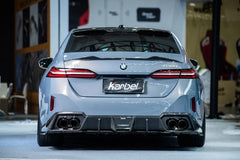 BMW i5 xDrive40 / i5 eDrive40 (with M-package bumper, does not fit base mode) / i5 M60 G60 G61 2024-ON & 5 Series 540i xDrive / 530i xDrive / 530i (with M-package bumper, does not fit base model) / 550e xDrive G60 G61 2024-ON with Aftermarket Parts - Pre-preg Carbon Fiber Rear Roof Spoiler from Karbel Carbon