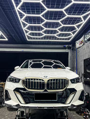 BMW i5 xDrive40 / i5 eDrive40 (with M-package bumper, does not fit base mode) / i5 M60 G60 G61 2024-ON & 5 Series 540i xDrive / 530i xDrive / 530i (with M-package bumper, does not fit base model) / 550e xDrive G60 G61 2024-ON with Aftermarket Parts - V1 Style Pre-preg Carbon Fiber Front Lip from Karbel Carbon