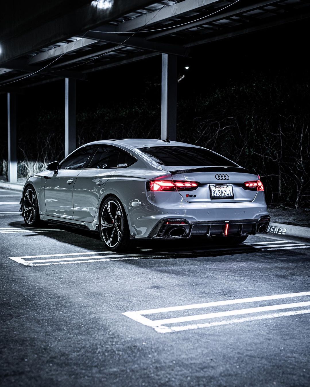 Audi RS5 B9.5 2020 2021 2022 2023 2024 2025 with Aftermarket Parts - Side Skirt Extension Trim Dry Pre-preg Carbon Fiber from Karbel Carbon