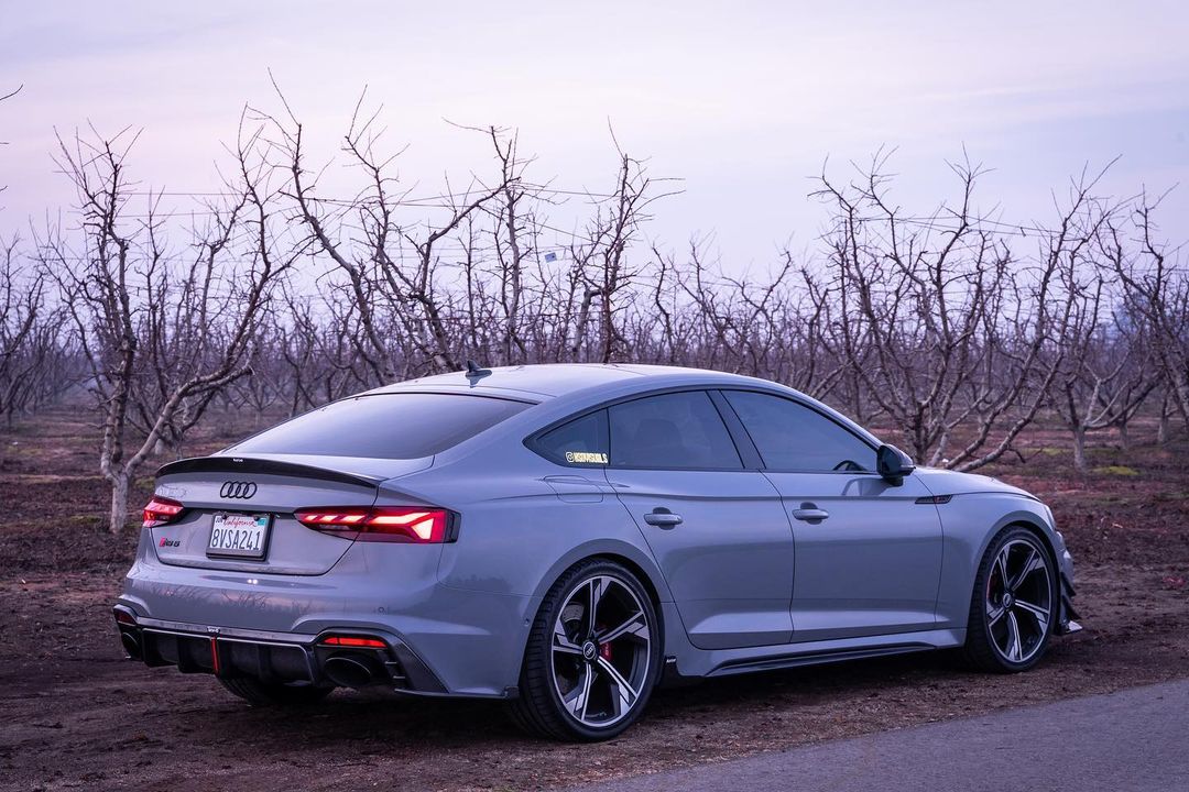 Audi RS5 B9.5 2020 2021 2022 2023 2024 2025 with Aftermarket Parts - Side Skirt Extension Trim Dry Pre-preg Carbon Fiber from Karbel Carbon