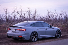 Audi RS5 B9.5 2020 2021 2022 2023 2024 2025 with Aftermarket Parts - Side Skirt Extension Trim Dry Pre-preg Carbon Fiber from Karbel Carbon