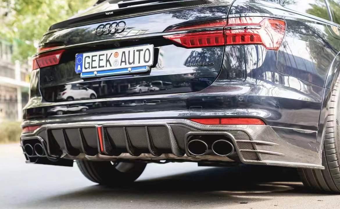 Audi A6 Allroad C8 2020-ON with Aftermarket Parts - Pre-preg  Carbon Fiber Rear Trunk Spoiler from Karbel Carbon