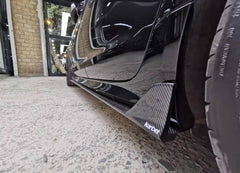Audi S6 / A6 Avant / A6 C7.5 2016 2017 2018 with Aftermarket Parts - Side Skirts Pre-preg Carbon Fiber from Karbel Carbon