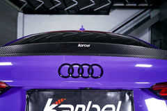 Karbel Carbon V1 Rear Lip Spoiler for Audi RS5 S5 A5 B9 B9.5 2017-Early 2025 Sedan Sportback Dry Pre-preg Carbon Fiber