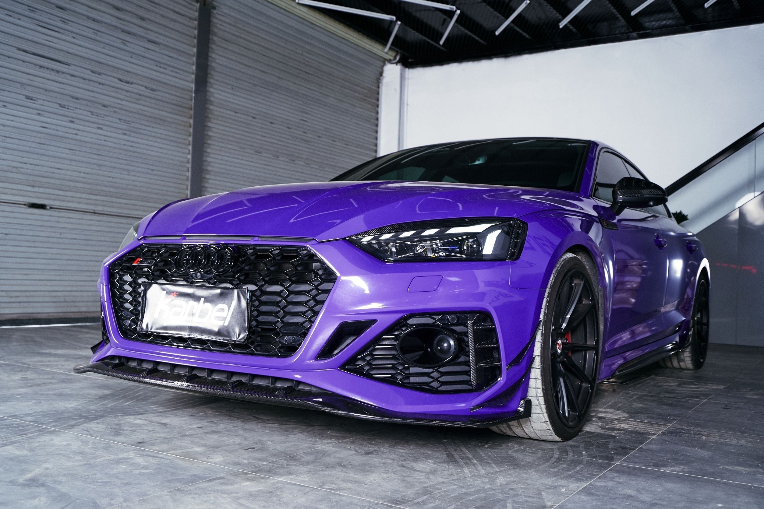 Audi RS5 S5 A5 B9 B9.5  2017-ON with Aftermarket Parts - Eyebrows Eyelids Pre-preg Carbon Fiber from Karbel Carbon