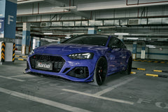 Karbel Carbon Front Bumper Canards for Audi RS5 B9.5 2020-2025 Dry Pre-preg Carbon Fiber