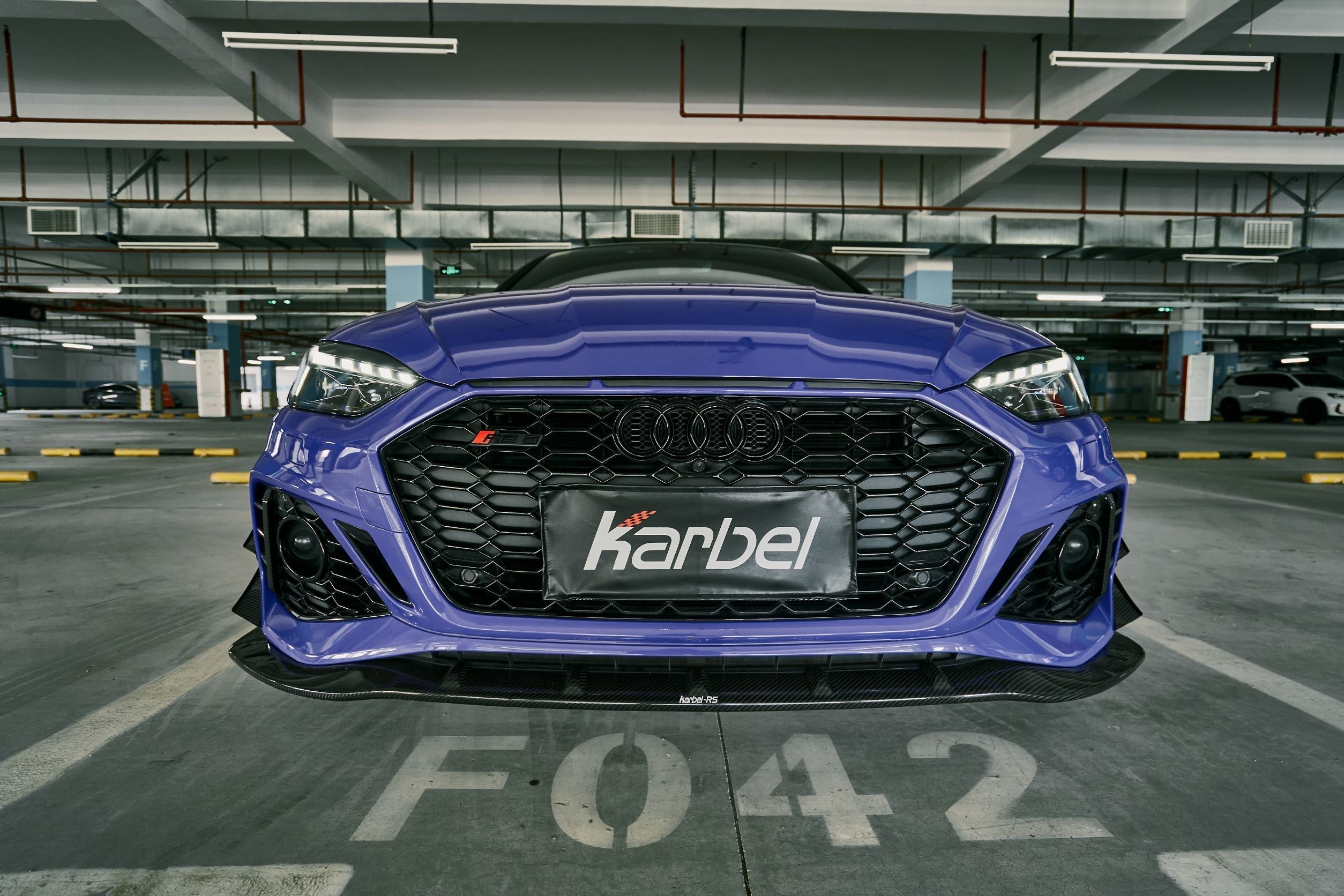 Audi RS5 S5 A5 B9 B9.5  2017-ON with Aftermarket Parts - Eyebrows Eyelids Pre-preg Carbon Fiber from Karbel Carbon