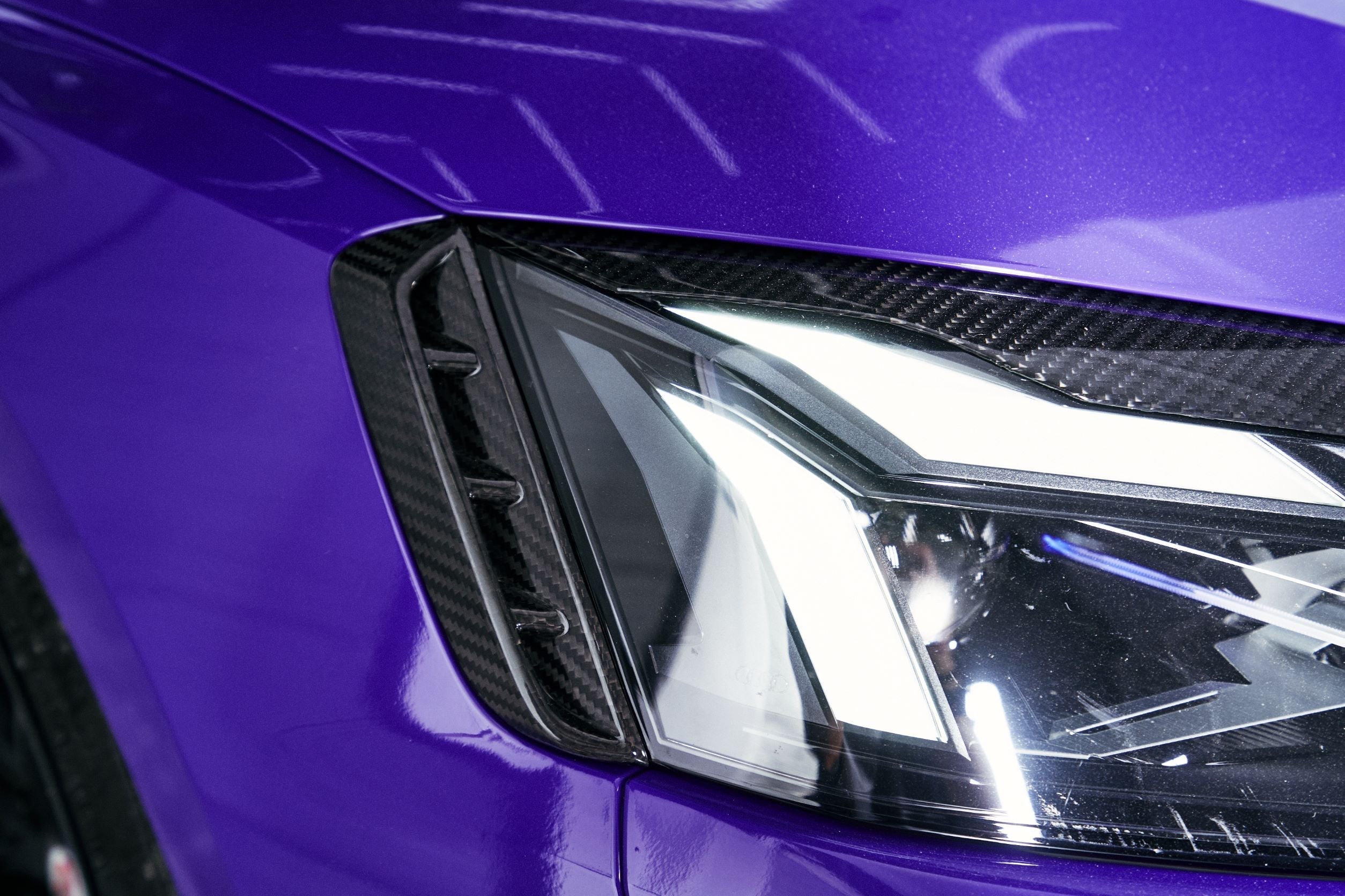 Audi RS5 S5 A5 B9 B9.5  2017-ON with Aftermarket Parts - Eyebrows Eyelids Pre-preg Carbon Fiber from Karbel Carbon