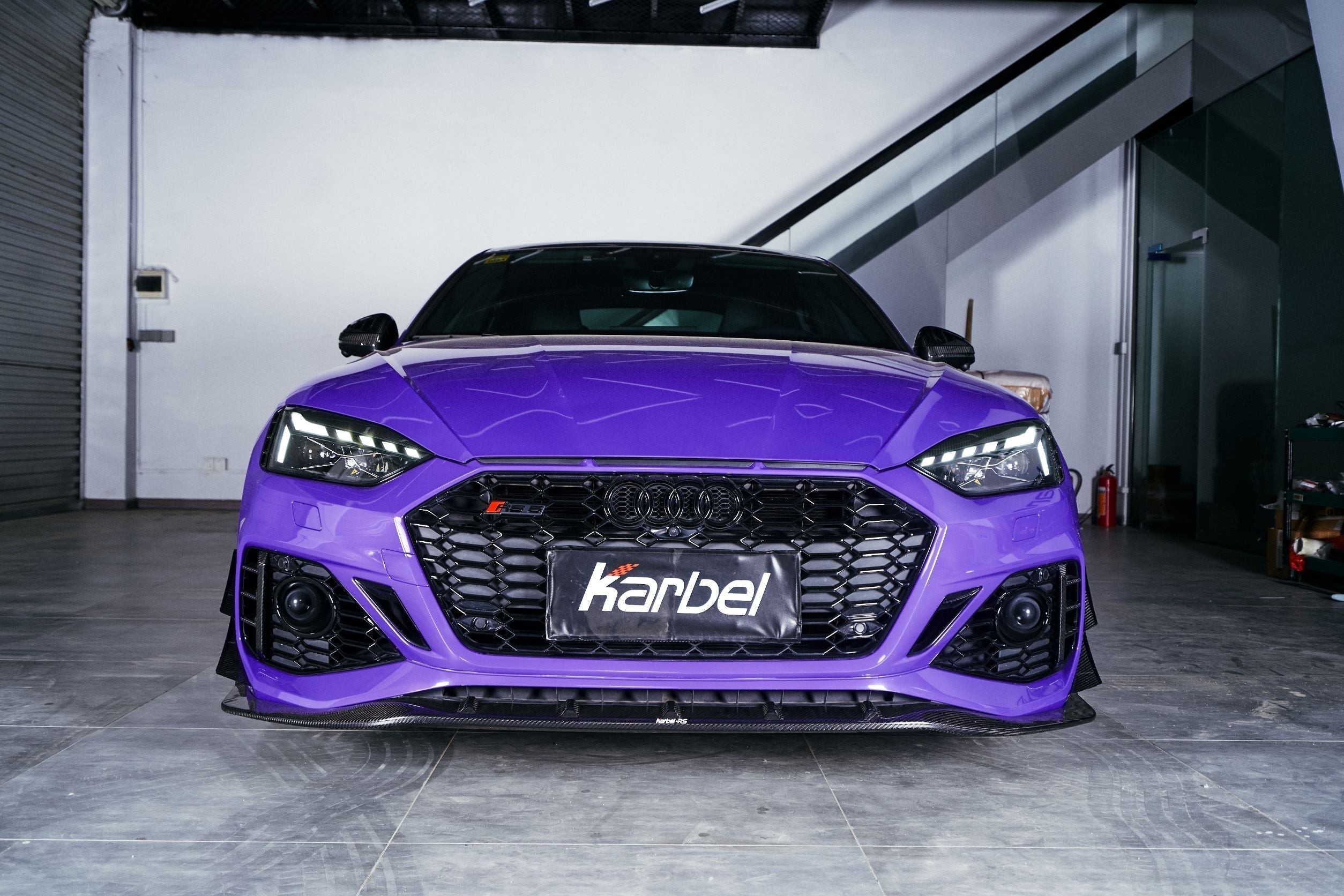 Audi RS5 S5 A5 B9 B9.5  2017-ON with Aftermarket Parts - Eyebrows Eyelids Pre-preg Carbon Fiber from Karbel Carbon
