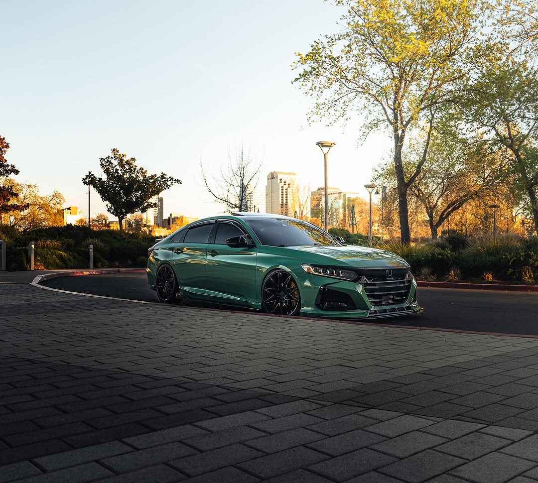 Honda Accord 10th Gen Pre-facelift 2018-2020 with Aftermarket Parts - Front Bumper PP from Yofer USA
