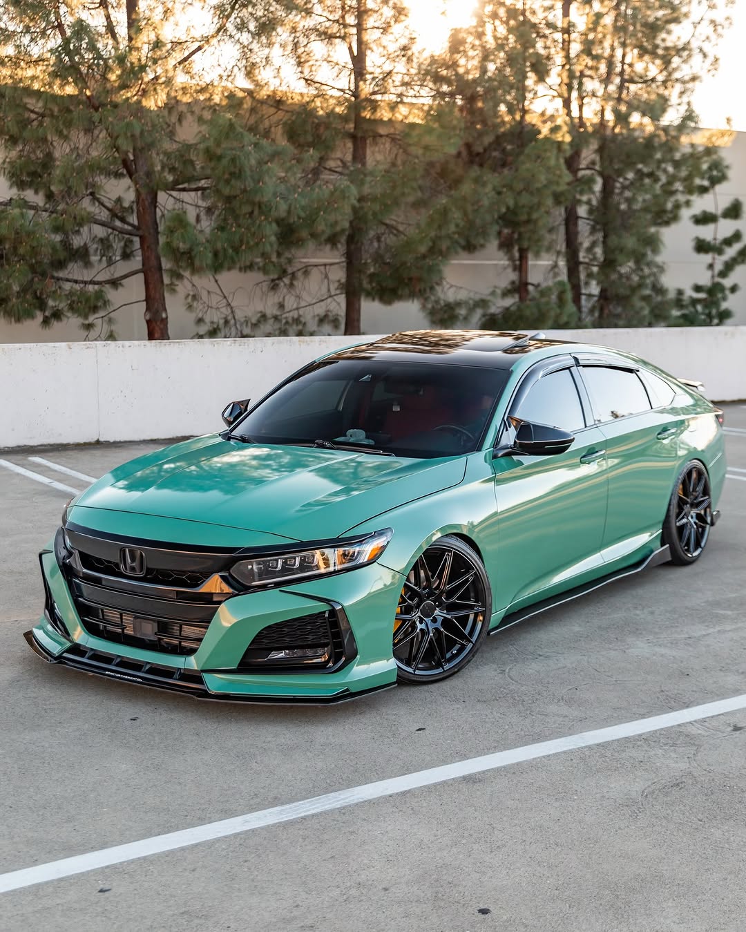 Honda Accord 10th Gen Pre-facelift 2018-2020 with Aftermarket Parts - Front Bumper PP from Yofer USA
